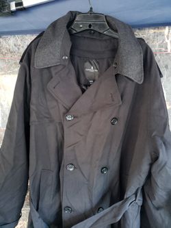 Trench Coat Men Black