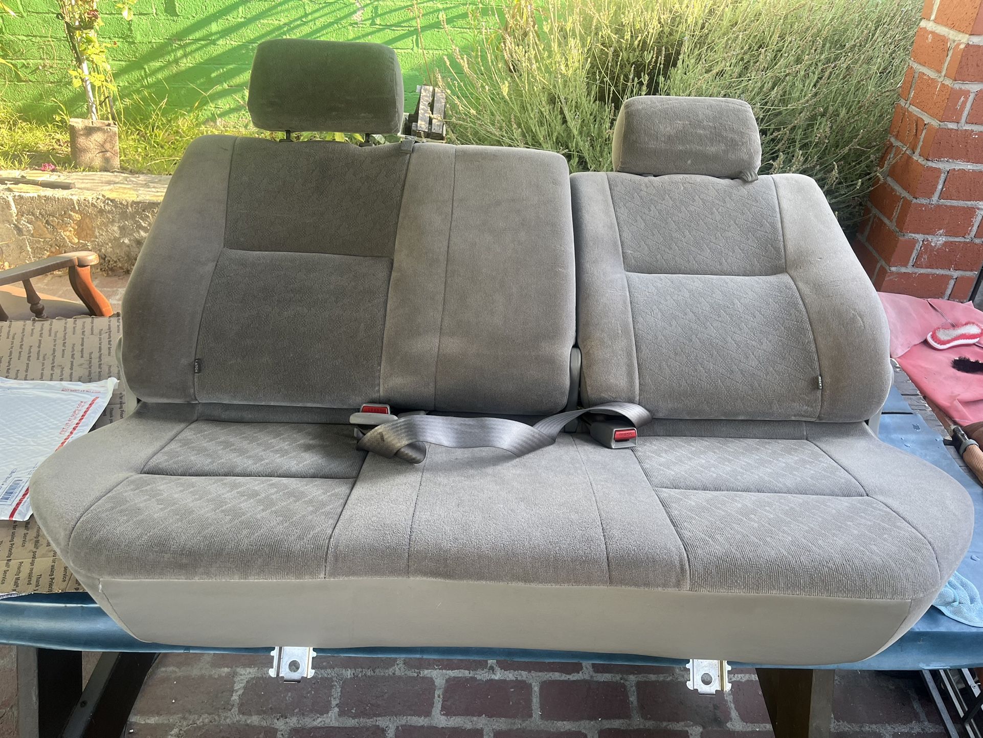 2001-2004 Toyota Tacoma Double Cab Genuine OEM Gray Rear Seats