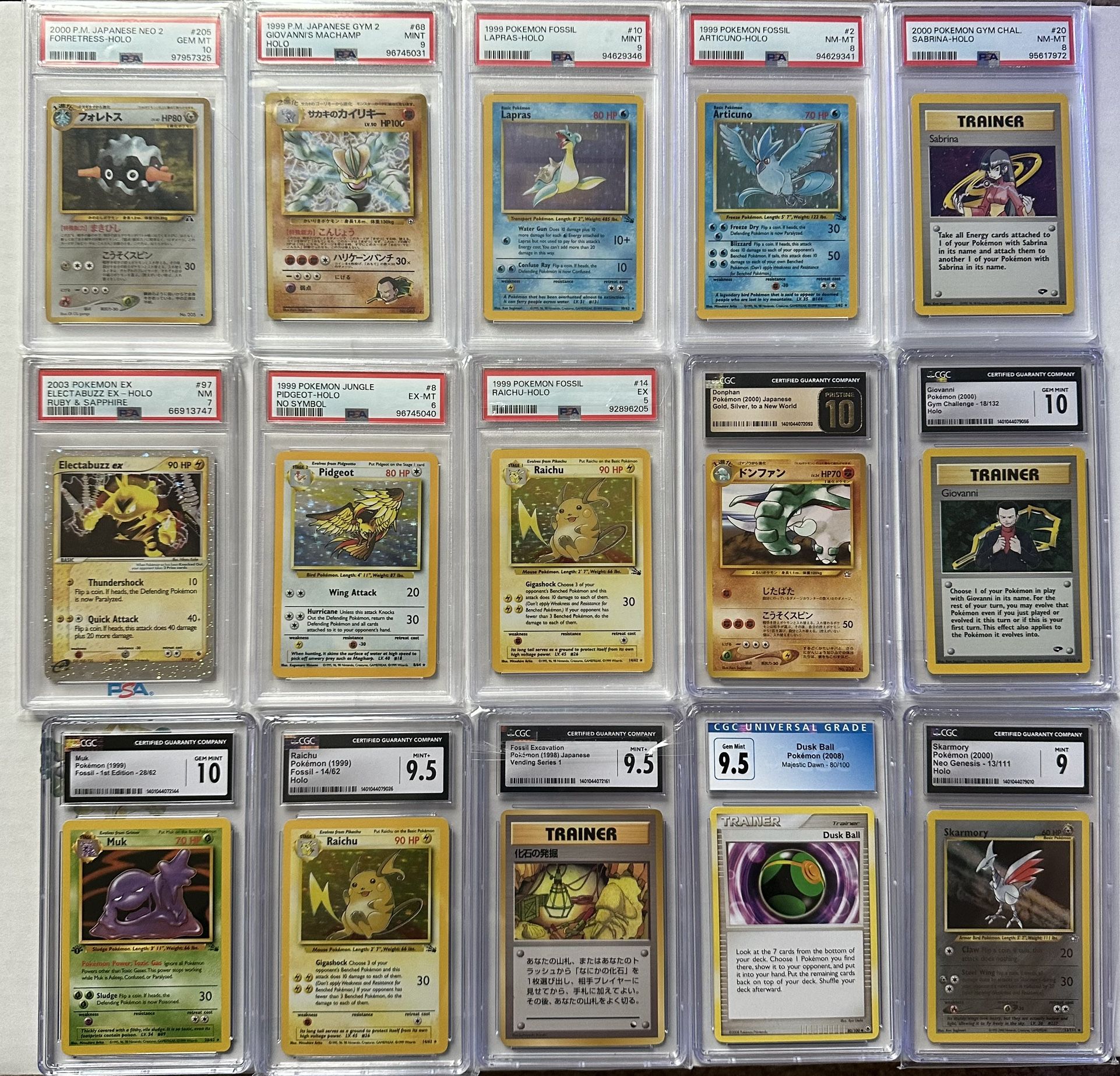 Vintage Graded Pokemon Card Lot
