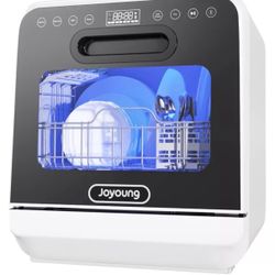Joyoung Portable Countertop Dishwasher Compact Dishwasher with 5 Washing Program