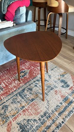 Mid-Century Modern Wood Side Table