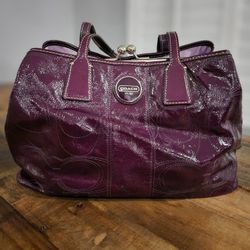 Like New Authentic Purple COACH Purse