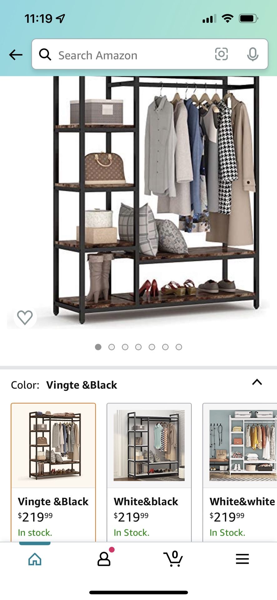 Stand Up Closet/organizer 