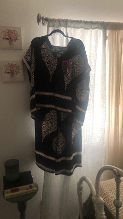 New silk pants set size X-Large