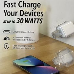 Scosche Fast Charge Your Devices  30 WATTS - NEW And Sealed