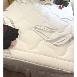 Full Size Mattress and Steel Foundation LIKE NEW
