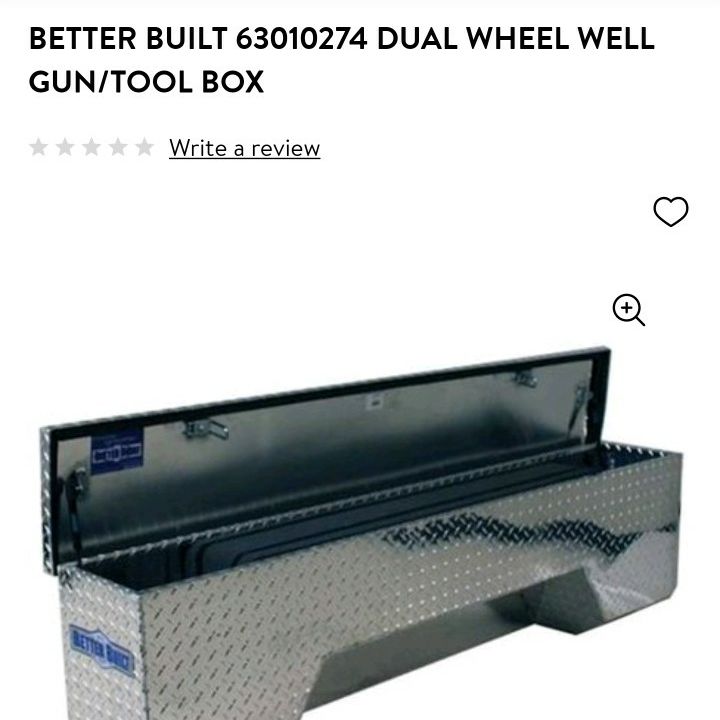 Bargains by Green - BETTER BUILT 63010274 DUAL WHEEL WELL GUN/TOOL BOX  (REDUCED PRICE ) $170 BETTER BUILT 63010274 DUAL WHEEL WELL GUN/TOOL BOX  New **SUMMER SALE** Retail:$400.00 Two items available ($170