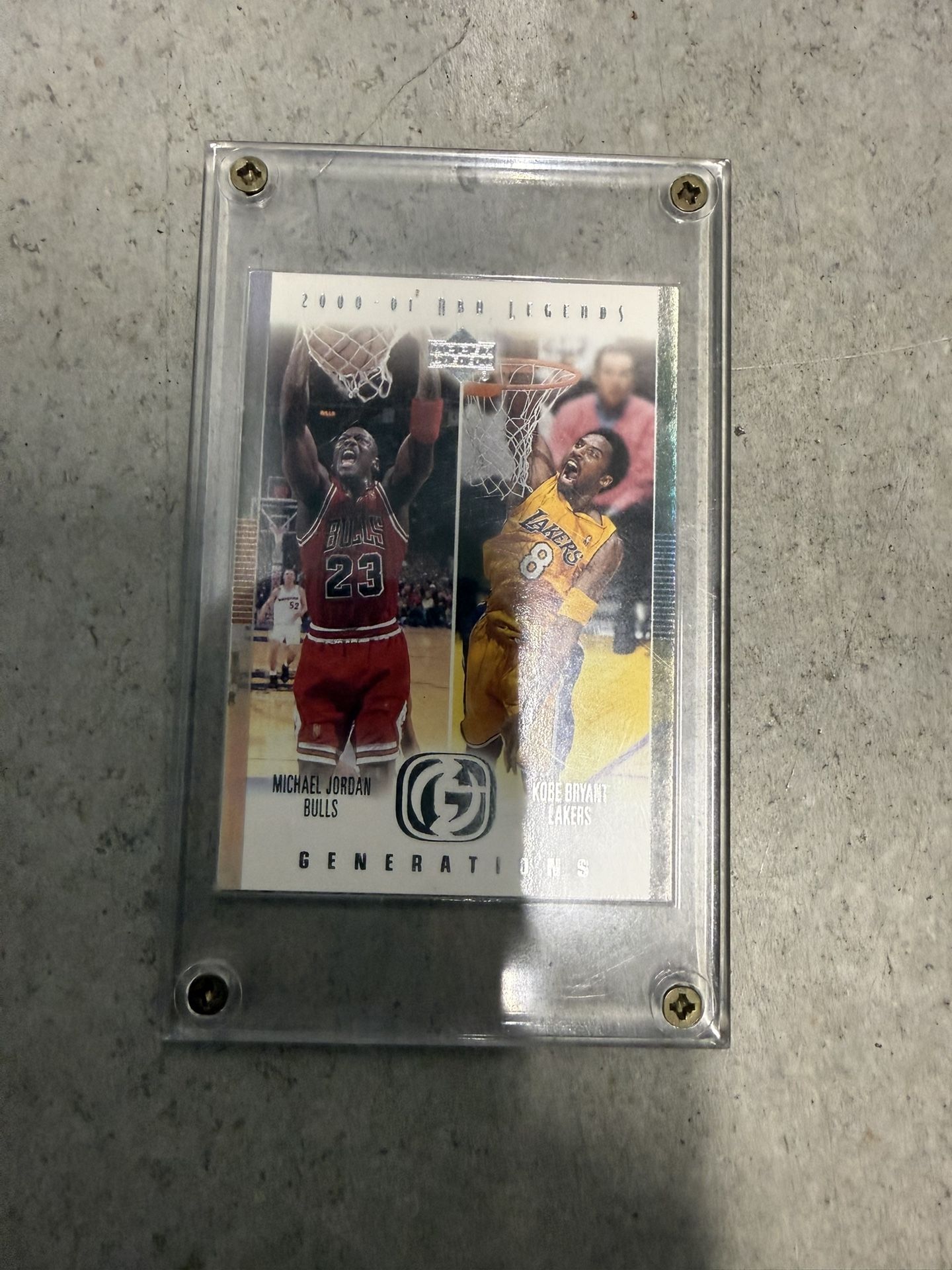 Upper Deck Legends Michael Jordan And Kobe Generations Card
