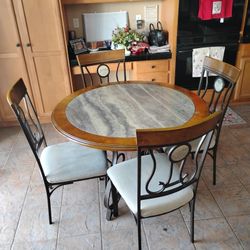 Round Dining Table with Chairs