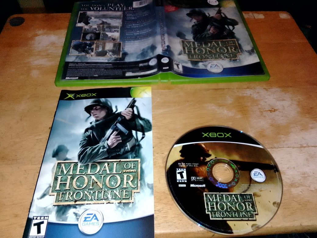 Xbox Game Medal Of Honor Frontline