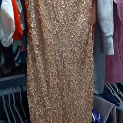 Gold Medium Dress Never Used 50$