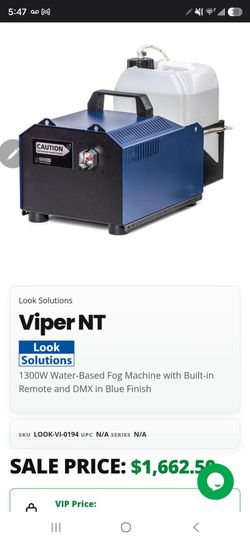 Viper NT Fog / Haze / Smoke Machine