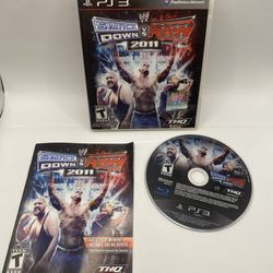 WWE SmackDown vs. Raw 2011 PS3 (Sony PlayStation 3, 2010) Complete CIB TESTED