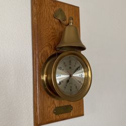 Metal Ships wall Clock // Bey-Berk International // Fair And Reasonable offers Only Please 