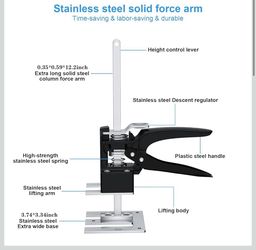 New In Box Portable Height Adjustable Lift Jack Clamp