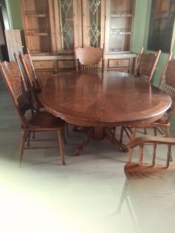 Dining table with 8 chairs