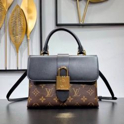 Louis Vuitton Locky BB Bag – Monogram Canvas & Black Leather