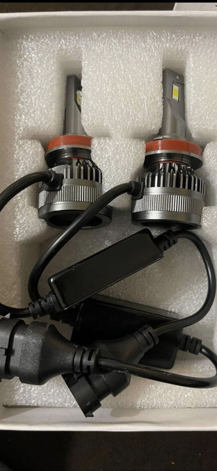 XF3A 880/885 LED Fog Light Bulbs or DRL, 10000LM 6500K Cool White, 600% Super Brightness 893 899 Fog Light Bulbs, Ultra-High Heat Dissipation Performa