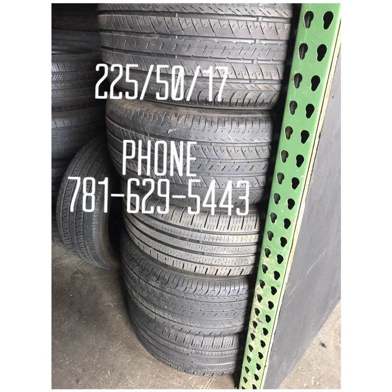 Used Tire For Sale 225/50/17 $40 each free mounting and Balancing