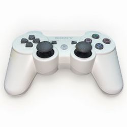 OEM Sony PS3 White Dualshock 3 Controller *TESTED* (Includes charging cable)
