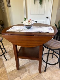 Pub Table by Allen+Roth, with 4 bar stools