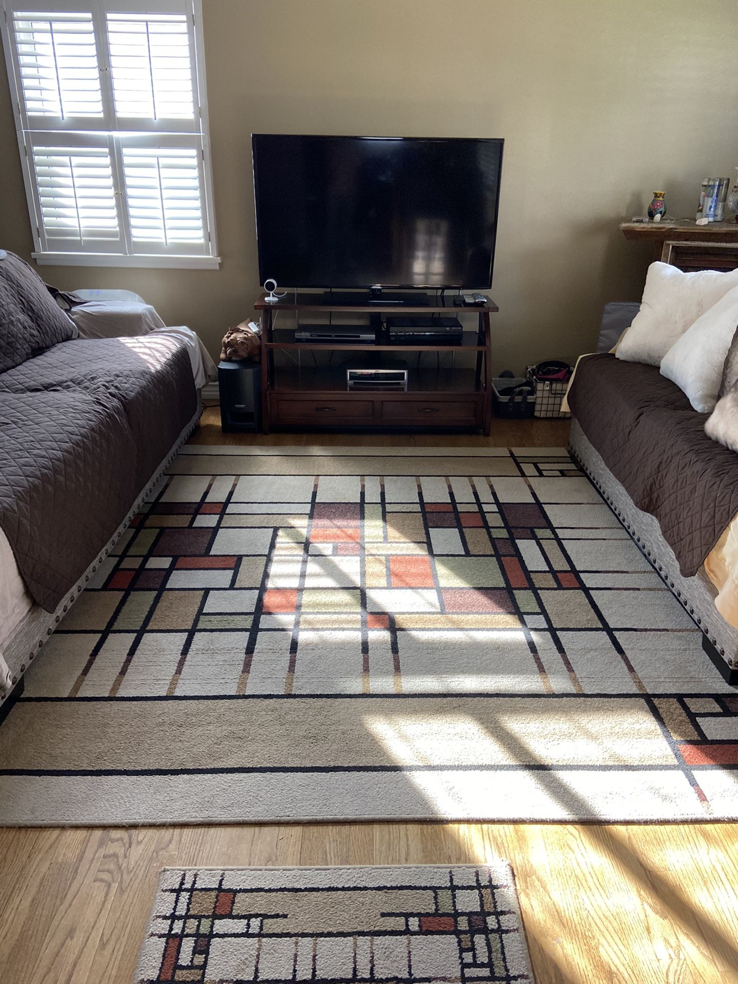 One 8’ X 10’ Area Rug, two 2’ X 6’ Matching Runners + 3’ X 4’ Door mat