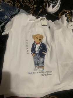 Crisp brand new Ralph Lauren polo bear polo shirt original priced 80$