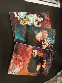 Jujutsu Kaisen Manga Vol 1-3 Set