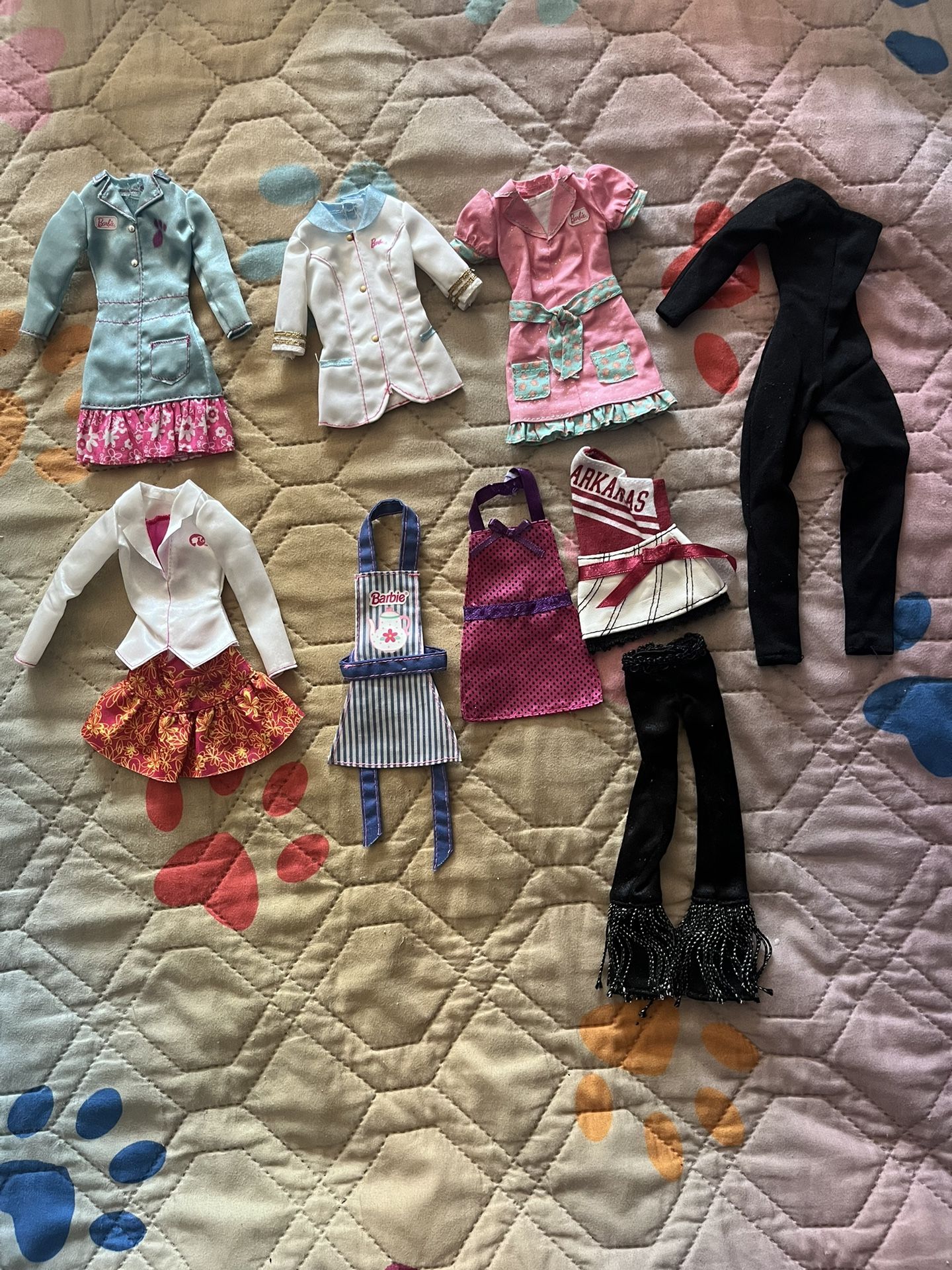 9pc Barbie Clothes