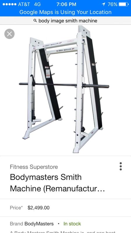 Body masters online smith machine