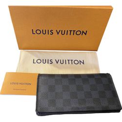Louis Vuitton Damier Graphite Canvas Brazza Wallet