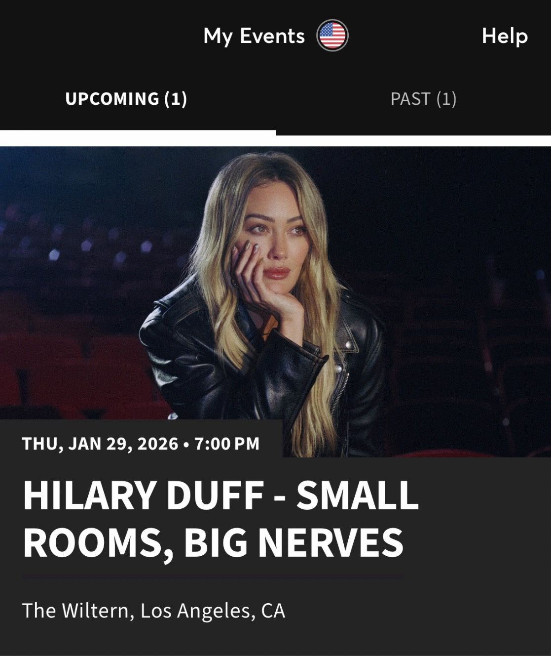 HILARY DUFF - THE WILTERN - 1/29/26