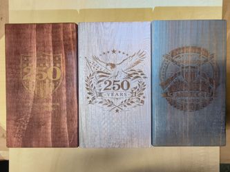 Wooden rustic USA 250 decor