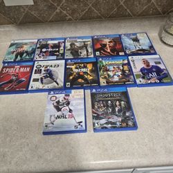 Ps4 And Couple Ps5 Games.          10 Dollars Each