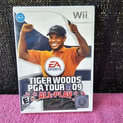 Tiger Woods PGA Tour 09 All-Play (Nintendo Wii, 2008) Brand New Sealed