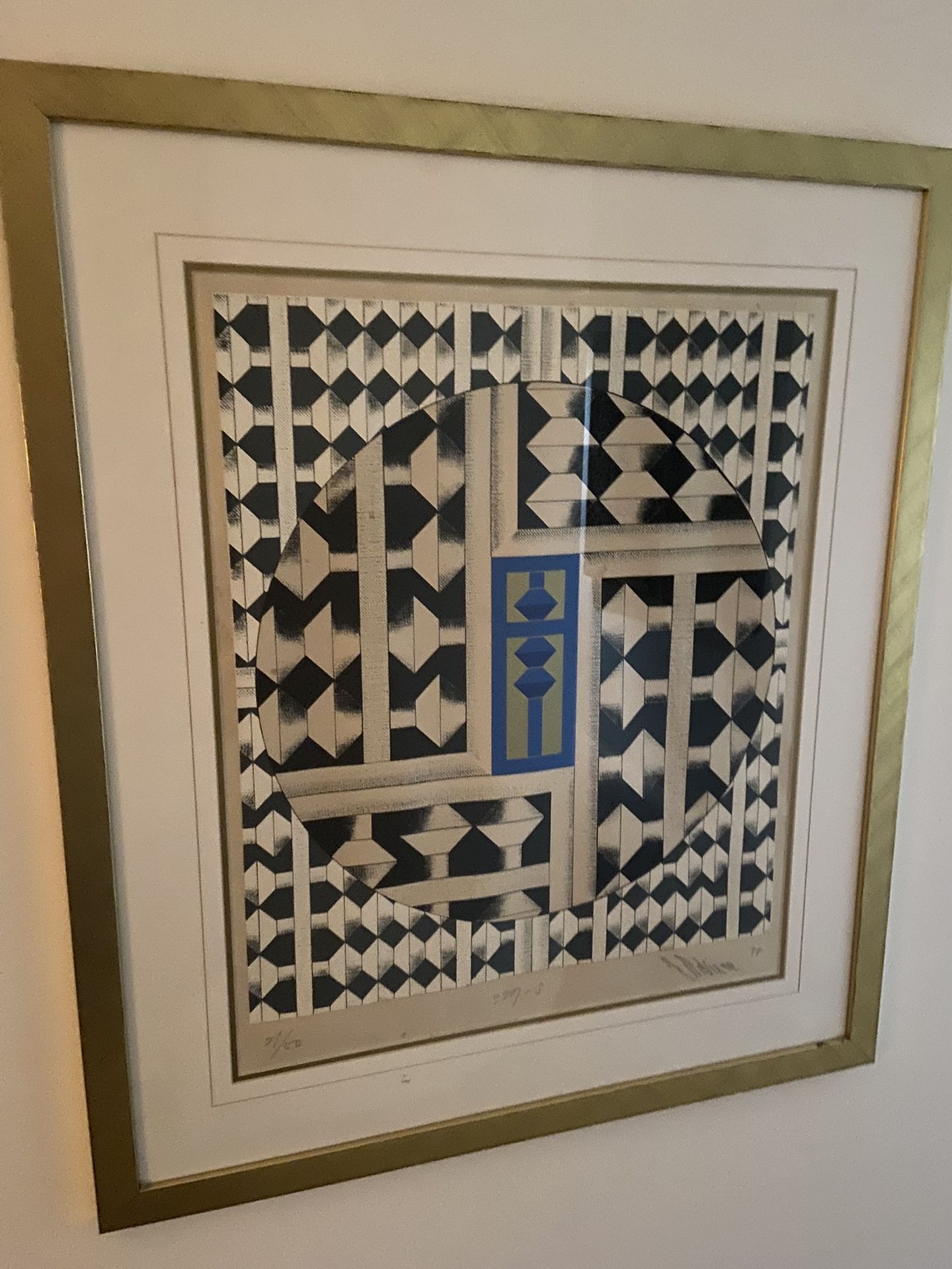 Signed print Japanese calculator image from Japan wall art