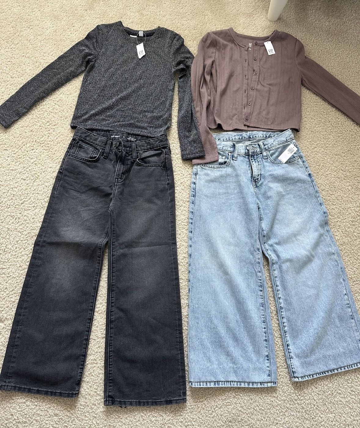 Girls Size Large (10) Pants And Tops Brand New 