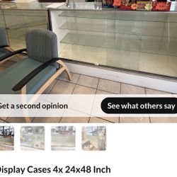 White & Glass Retail Display Cases 
