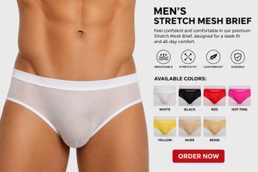 Men’s Stretch Mesh Brief