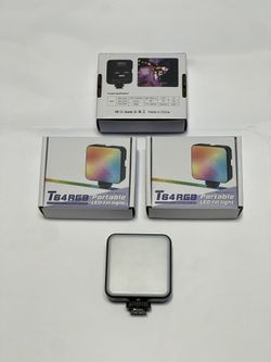 Rechargeable Pocket Camera Video Light RGB LED 2500K-9000K, Rechargeable 360° Full Color with 20 Effects, CRI 95+ for DSLR