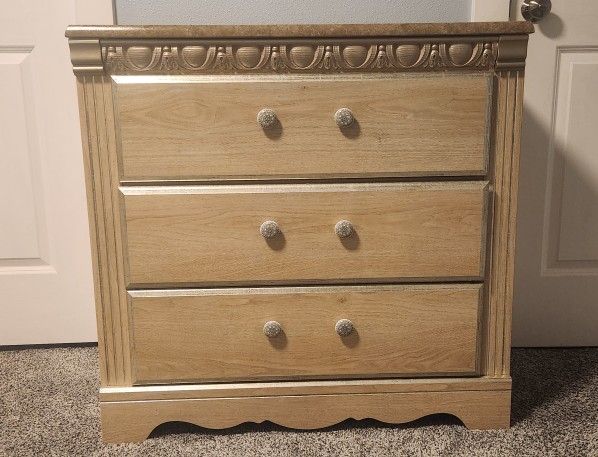 Three drawer nightstand - set of 2