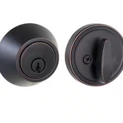 Defiant Aged Bronze Single Cylinder Deadbolt @U11-930