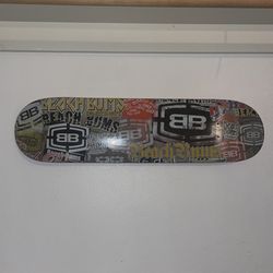 One Of A Kind Beach Bums Skateboard
