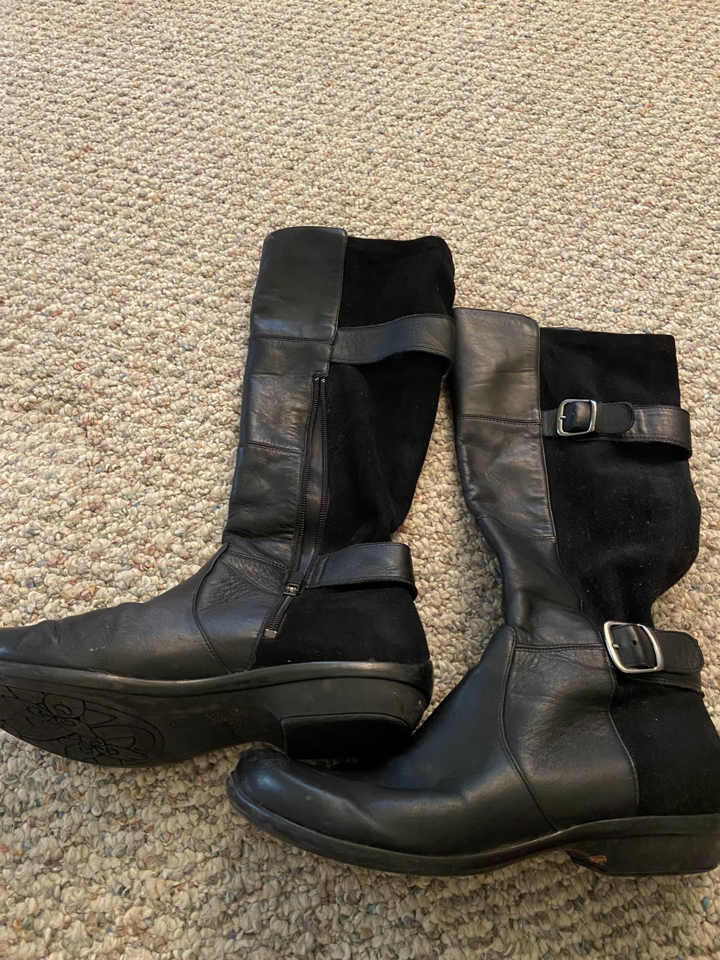 Dansko 3/4 zip leather boots size 40