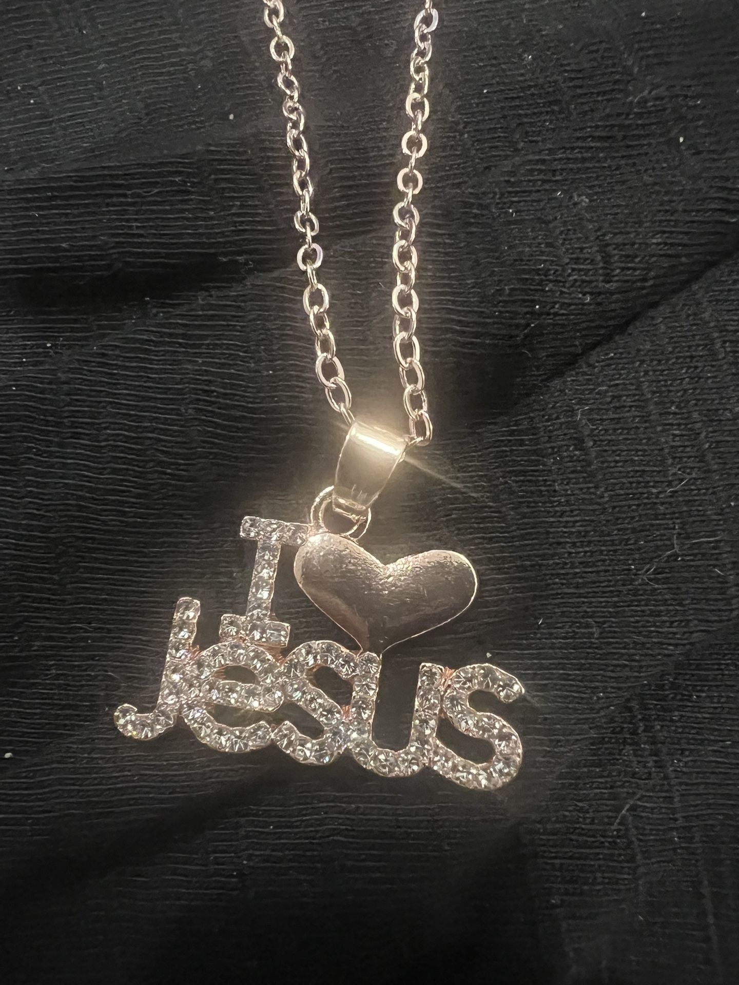 I Love Jesus Necklace And Charm…new