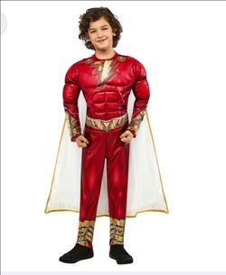 Pre-Owned Shazam Billy Batson DC Superhero Fancy Dress Up Halloween Toddler 5-7