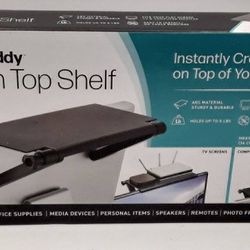 Screen caddy screen top shelf. Add a shelf to TV or monitor