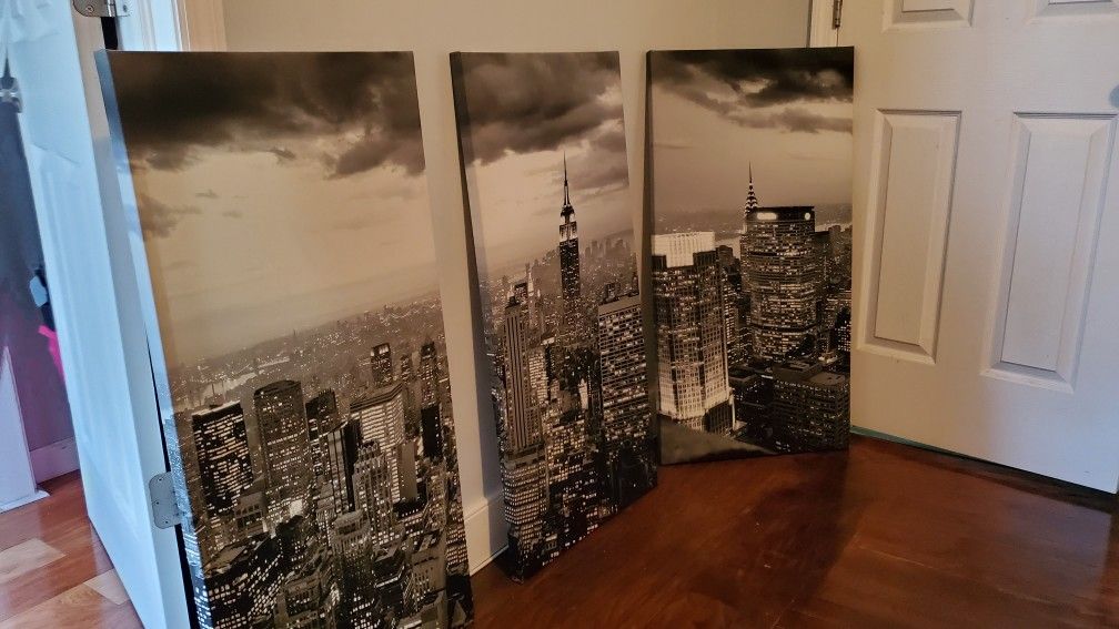 NYC Three Piece Canvas