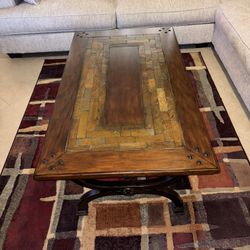 Table With End Table And Rug