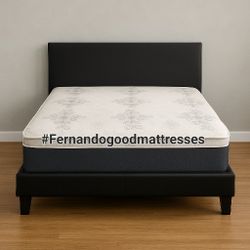 NEW Queen-Size PILLOW TOP MATTRESS and BOX SPRING. Bed frame not included 👍